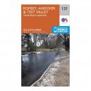 Explorer 131 Romsey Andover and Test Valley Map With Digital Version Orange