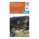Explorer 142 Shepton Mallet and Mendip Hills East Map With Digital Version Orange