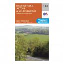 Explorer 144 Basingstoke Alton and Whitchurch Map With Digital Version