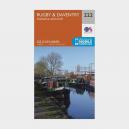 Explorer 222 Rugby Daventry Southam and Lutterworth Map With Digital Version Orange