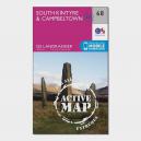 Landranger Active 68 South Kintyre and Campbeltown Map With Digital Version Pink
