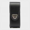 24 Layer Leather Belt Pouch Black