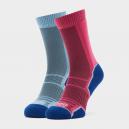 1000 MILE Womens Trek Socks 2 Pack BluePurple