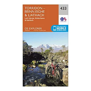 Explorer 433 Torridon Beinn Eighe and Liatach Map With Digital Version Orange