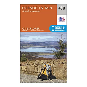 Explorer 438 Dornoch and Tain Map With Digital Version Orange