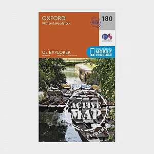 Explorer Active 180 Oxford Witney and Woodstock Map With Digital Version Orange