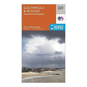 Explorer 231 Southwold and Bungay Map With Digital Version Orange