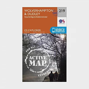 Explorer Active 219 Wolverhampton and Dudley Map With Digital Version Orange