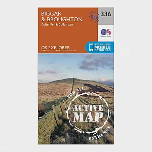 Explorer Active 336 Biggar and Broughton Map With Digital Version Orange