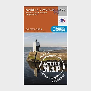 Explorer Active 422 Nairn and Cawdor Map With Digital Version Orange