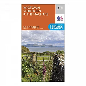 Explorer 311 Wigtown Whithorn and The Machars Map With Digital Version Orange