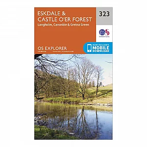 Explorer 323 Eskdale and Castle Oer Forest Map With Digital Version Orange