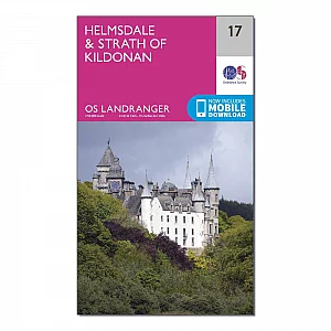 Landranger 17 Helmsdale and Strath of Kildonan Map Pink