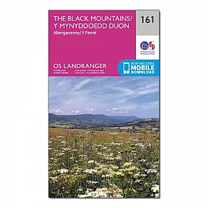 Landranger 161 The Black Mountains Map With Digital Version Pink