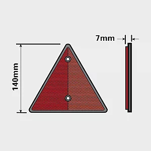 Trailer Triangle 2 Pack Red