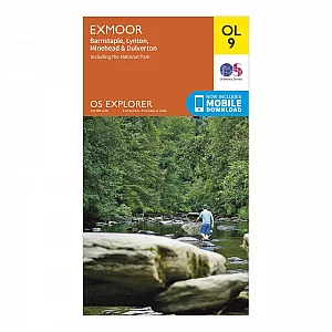 Explorer OL 9 Exmoor Map Orange