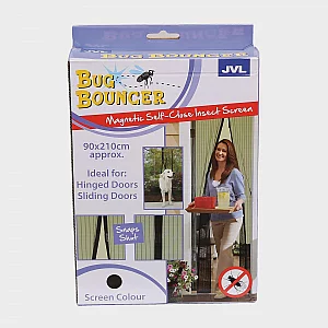 Bug Bouncer Door Insect Screen Black