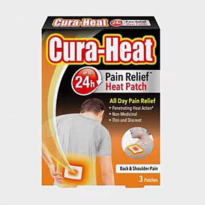 CuraHeat Back and Shoulder Pad 3 Pack White