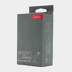 12 x 1.75 2 14 Bike Inner Tube with Angled Schrader Valve Grey