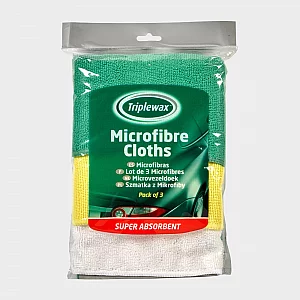 Microfibre Cloth Triple Pack Multi Coloured